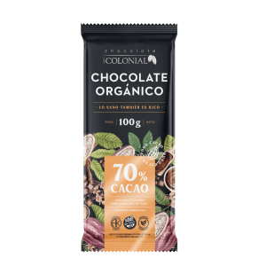 Barra chocolate “Colonial” 100g -70% cacao-
